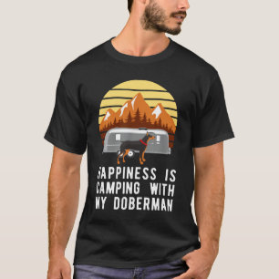 Camping mit Dobermann, Hundebesitzer Camper T-Shirt