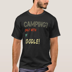 Camping mit Dog Zelt Camper Van nur Vintag mit T-Shirt