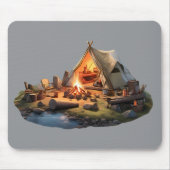 Camping mit Geliebten Mousepad (Vorne)