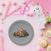 Camping mit Geliebten Pappteller (Party)