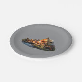 Camping mit Geliebten Pappteller (Schrägansicht)