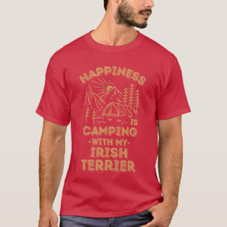 Camping mit irishterrier Familie T-Shirt