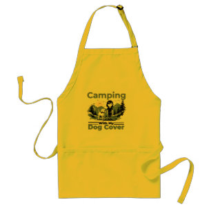 Camping mit meinem Hund Funny Kitchen Schürze