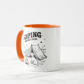 Camping mit meinem Hund - Kaffee & Adventure Mu Tasse (Vorderseite Links)