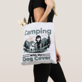 Camping mit meinem Hund Mehrwegbeutel Tasche (Von Nahem)