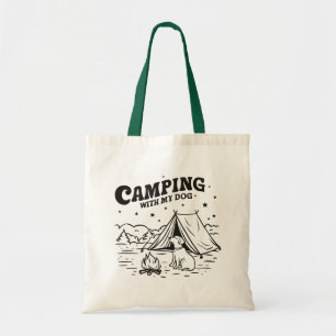 Camping mit meinem Hund - Öko Tote Tasche für Aben