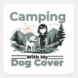 Camping mit meinem Hund Vinyl Sticker