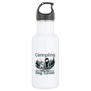 Camping mit meinem Hund Wasser-Flasche aus rostfre Edelstahlflasche