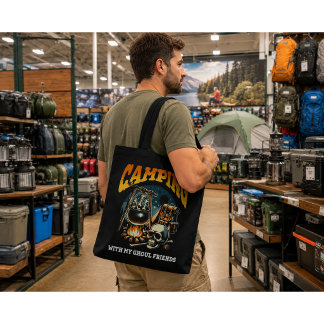 Camping mit meinen Ghoul-Freunden Halloween Tasche