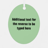 Camping mit Zelt und Campfire - Ihr eigener Text Ornament Aus Metall (Rückseite)