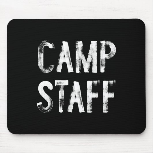 Camping-Mitarbeiter Betreuer Camping Mousepad (Vorne)