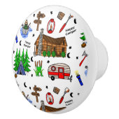 Camping Mittelwestliche Fischerei Keramikknauf (Rechts)