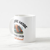 Camping Mode: Aus dem Raster - lustiges Geschenk f Kaffeetasse (Vorderseite Links)