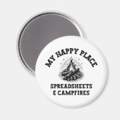 Camping Mode: Aus dem Raster - lustiges Geschenk f Magnet (Vorderseite/Rückseite)