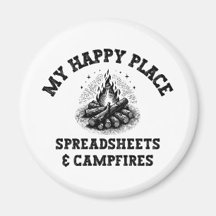 Camping Mode: Aus dem Raster - lustiges Geschenk f Magnet