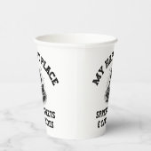 Camping Mode: Aus dem Raster - lustiges Geschenk f Pappbecher (Rechts)