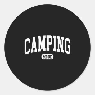 Camping Mode Campfeuercampingplatz Sommerurlaub Fu Runder Aufkleber