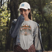 Camping Mode Retro-Typografie Tri-Blend Shirt