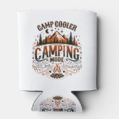 Camping Mode, Retro Typography Camping Symbols Dosenkühler (Rückseite)