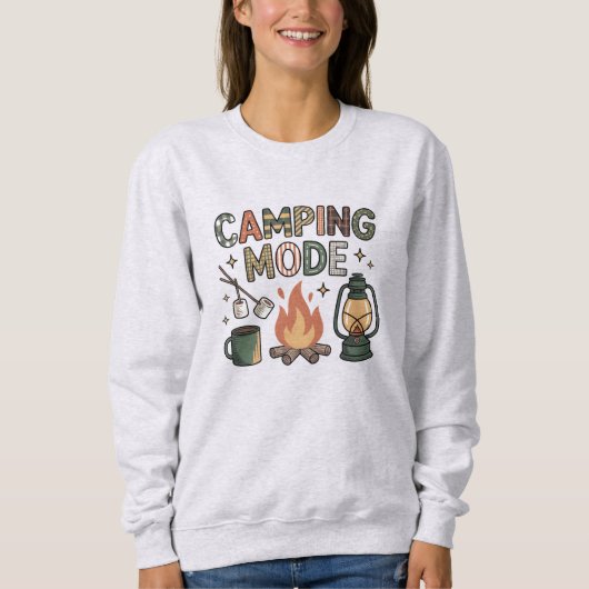 Camping Mode Sweatshirt (Vorderseite)