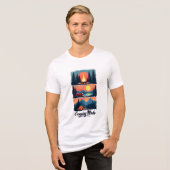 Camping Mode T - Shirt | Abenteuer in Nature Graph (Vorderseite voll)
