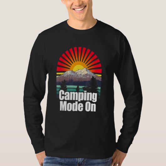 Camping-Modus auf Outdoor Nature Wild Pro Umgebung T-Shirt (Vorderseite)