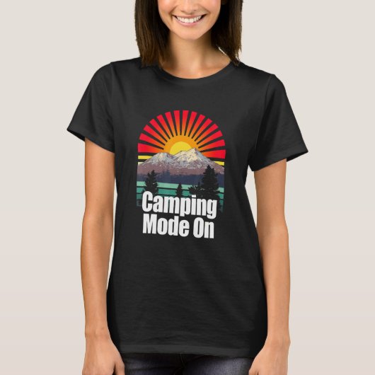 Camping-Modus auf Outdoor Nature Wild Pro Umgebung T-Shirt (Vorderseite)