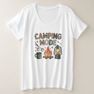 Camping-Modus  Große Größe T-Shirt