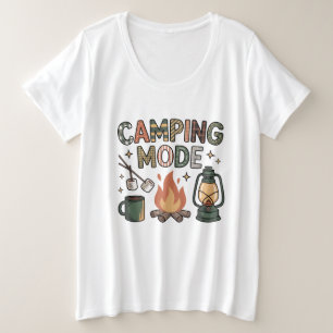 Camping-Modus  Große Größe T-Shirt