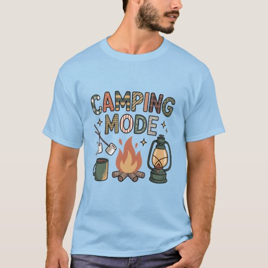 Camping-Modus T-Shirt (Vorderseite)