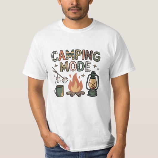 Camping-Modus T-Shirt (Vorderseite)
