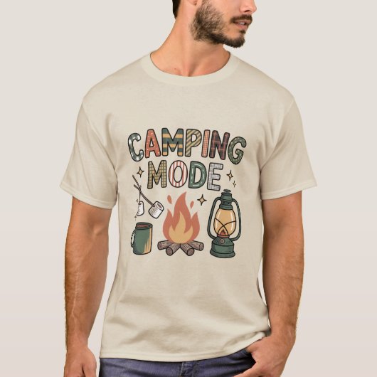 Camping-Modus T-Shirt (Vorderseite)