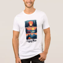 Camping-Modus-T-Shirt | Abenteuer in der Natur Gra