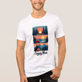 Camping-Modus-T-Shirt | Abenteuer in der Natur Gra Tri-Blend Shirt