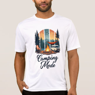 Camping-Modus-T-Shirt Abenteuer in der Natur Graf T-Shirt