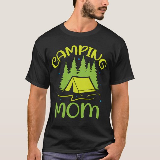 Camping mom Happy Camp lover vintage T-Shirt (Vorderseite)