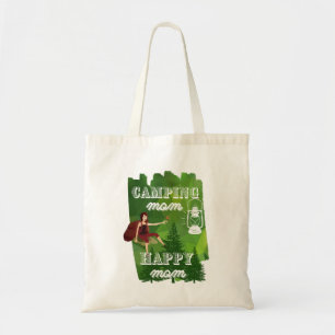 Camping Mom - Happy Mama, Camping Mama Totbeutel Tragetasche