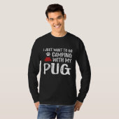 Camping Mops für lustige Hunde Mama oder Hunde Vat T-Shirt (Vorne ganz)