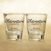 Camping Mountain Adventure Junggeselinnen-Abschied Schnapsglas