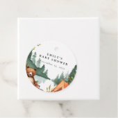 Camping Mountain Rustic Babydusche Geschenkanhänger (Beispiel)