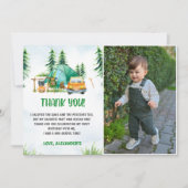 Camping Mountain Rustikales Foto Danke Karte (Vorderseite)