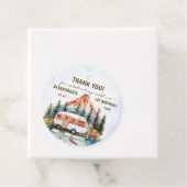 Camping Mountain Rustische Geburtstagsparty Geschenkanhänger (Beispiel)