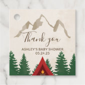 Camping Mountains Gefallen Tag Geschenkanhänger (Vorderseite)