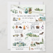 Camping Mountains Sommerweg Reiseroute Einladung (Vorderseite)