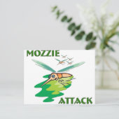 Camping Mozzie Postkarte (Stehend Vorderseite)