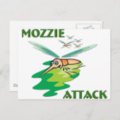 Camping Mozzie Postkarte (Vorne/Hinten)