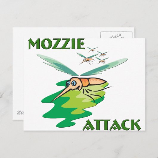 Camping Mozzie Postkarte (Vorne/Hinten)