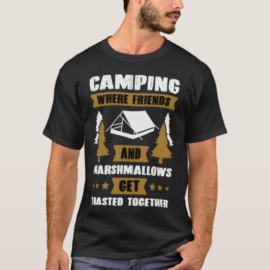 Camping music quote gift T-Shirt (Vorderseite)