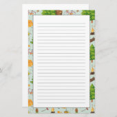 Camping Muster Briefpapier (Vorne/Hinten)