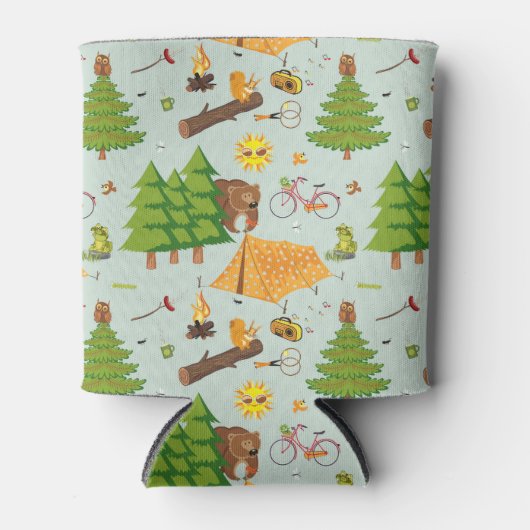 Camping Muster Dosenkühler (Vorderseite)